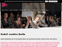 Tablet Screenshot of goart-berlin.de
